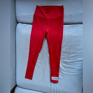 The Giving Movement Red High-Waist Leggings